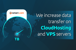 We increase data transfer on CloudHosting and VPS servers | netart.com
