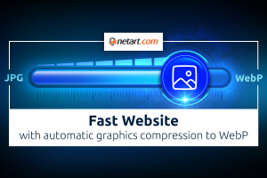 Fast website with automatic graphics compression to WebP | netart.com